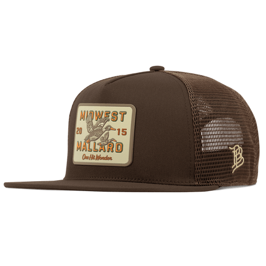 Midwest Mallard Flat 5 Panel Trucker Brown