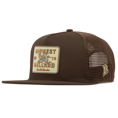 Midwest Mallard Flat 5 Panel Trucker Brown
