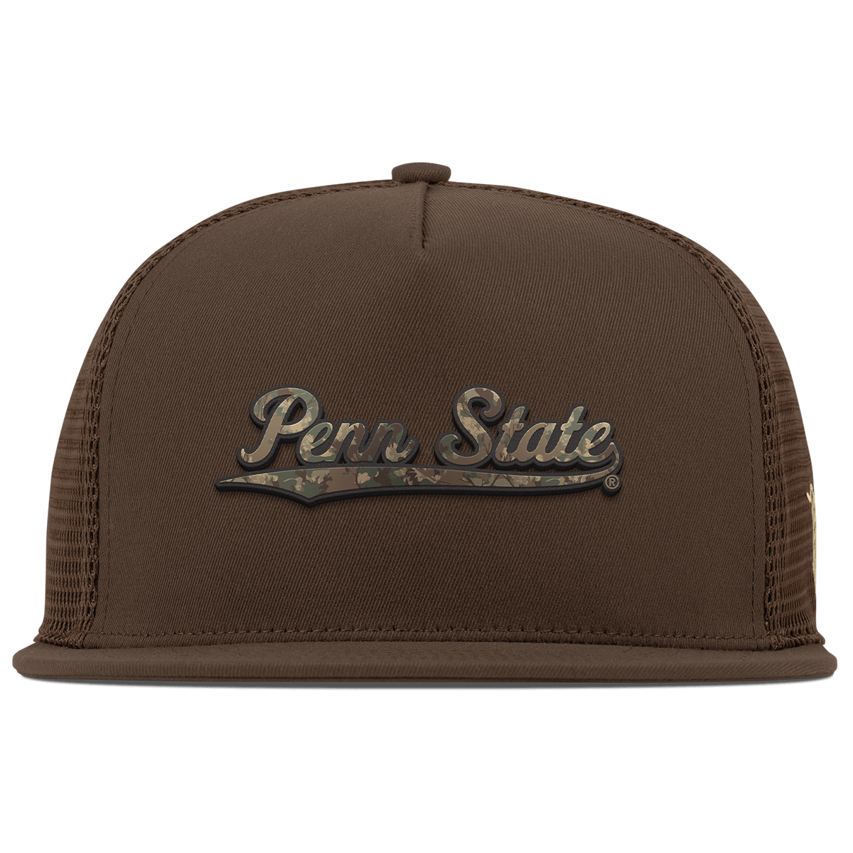 Penn State "Penn State Timber Camo Series" Flat 5 Panel Trucker Brown
