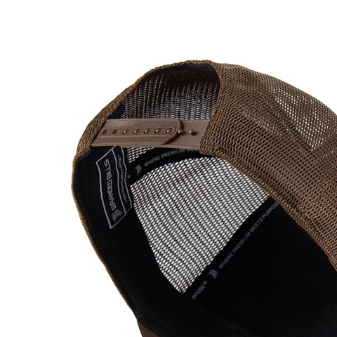 Bare Flat 5 Panel Trucker Brown