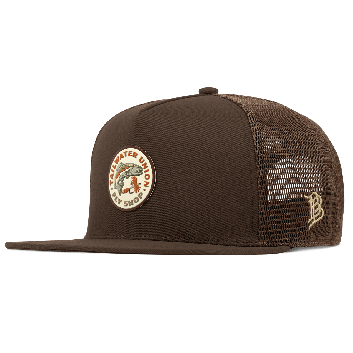 Tailwater Union Flat 5 Panel Trucker Brown