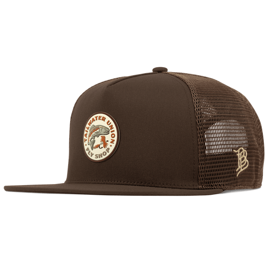Tailwater Union Flat 5 Panel Trucker Brown