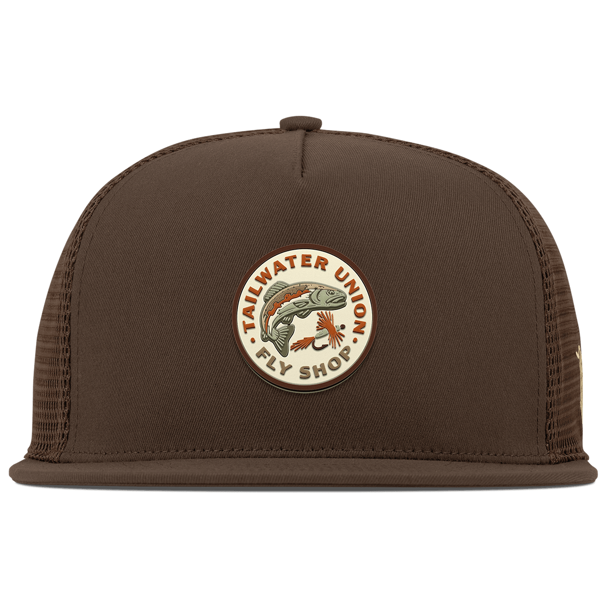 Tailwater Union Flat 5 Panel Trucker Brown