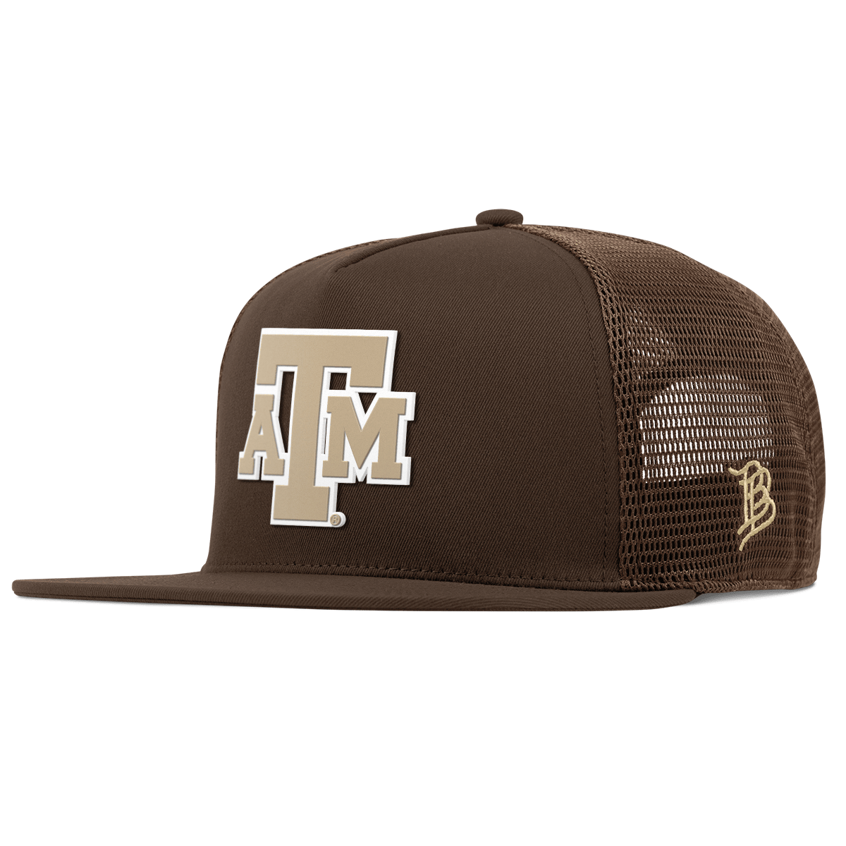 Texas A&M University "Texas A&M Desert Series" Flat 5 Panel Trucker Brown