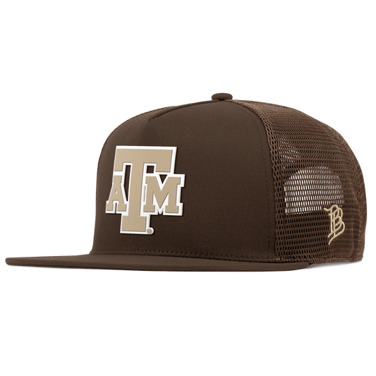 Texas A&M University "Texas A&M Desert Series" Flat 5 Panel Trucker Brown
