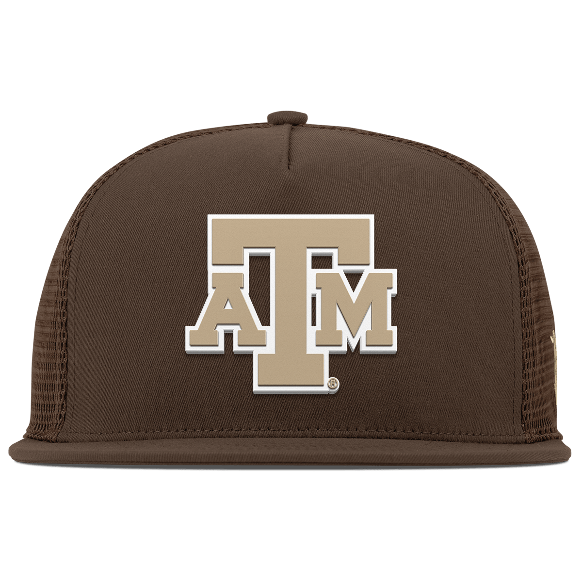 Texas A&M University "Texas A&M Desert Series" Flat 5 Panel Trucker Brown