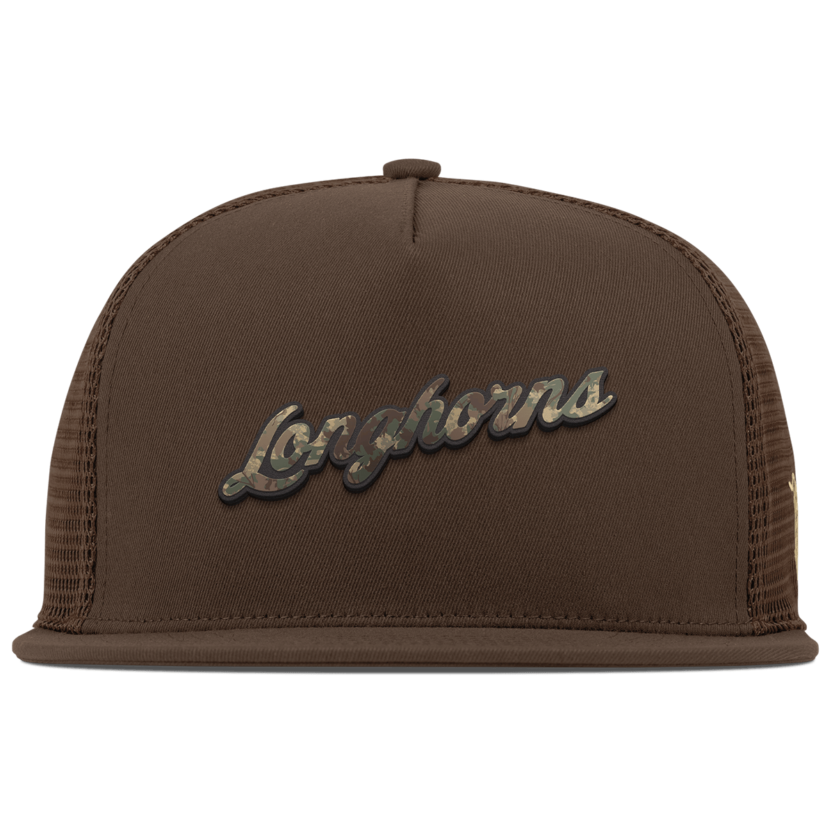 University of Texas "Texas Timber Camo Series" Flat 5 Panel Trucker Brown