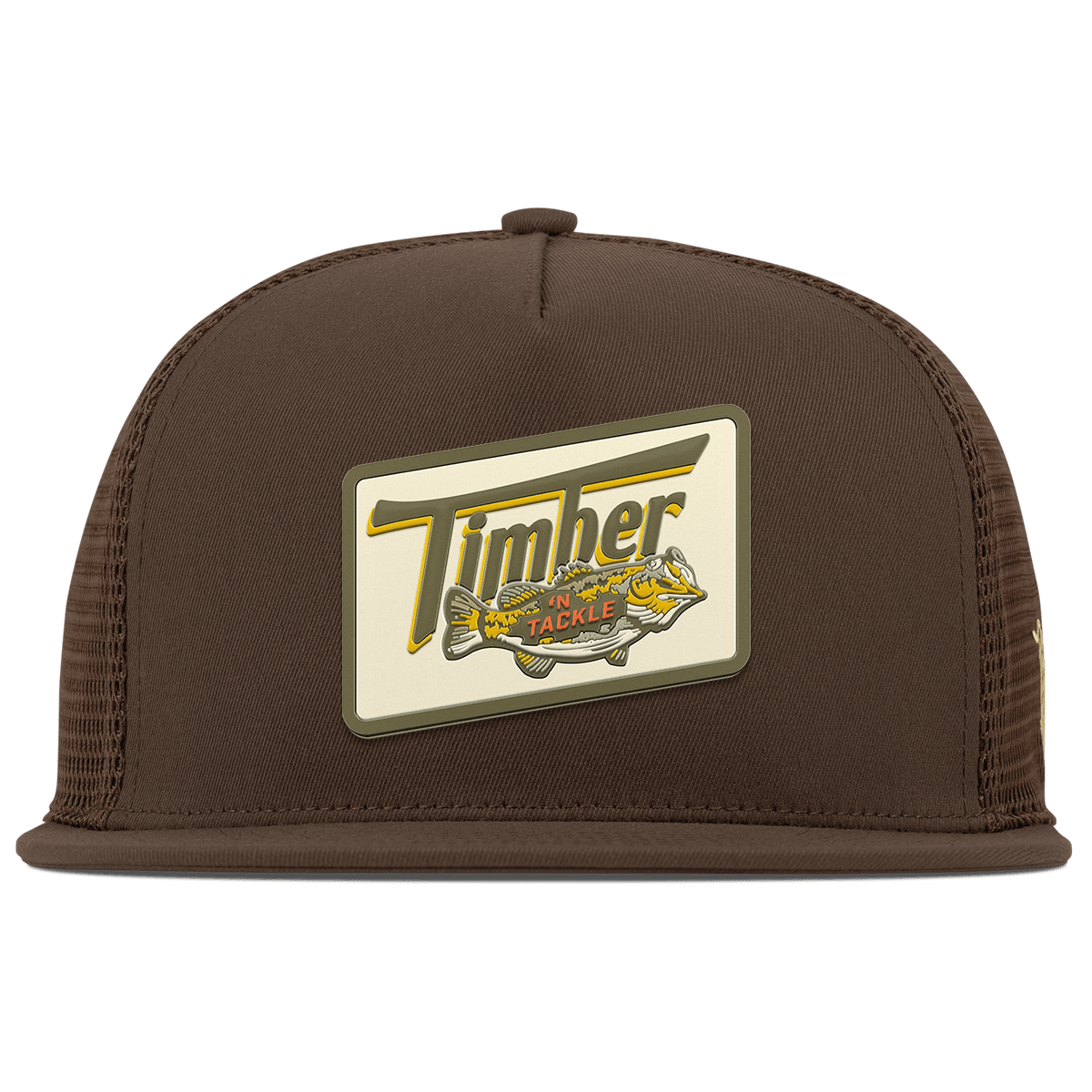 Timber 'N Tackle Flat 5 Panel Trucker Brown