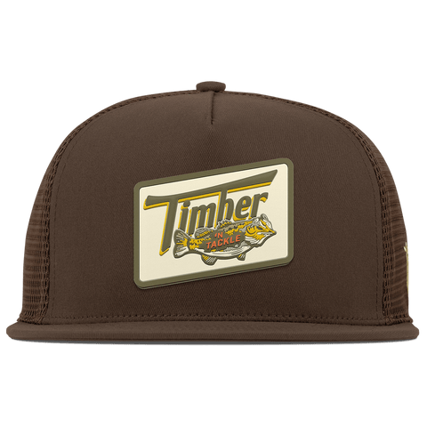 Timber 'N Tackle Flat 5 Panel Trucker Brown