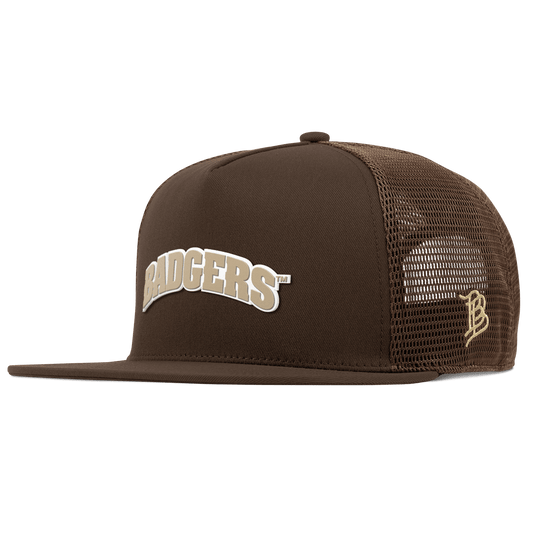 University of Wisconsin "Wisconsin Desert Series" Flat 5 Panel Trucker Brown