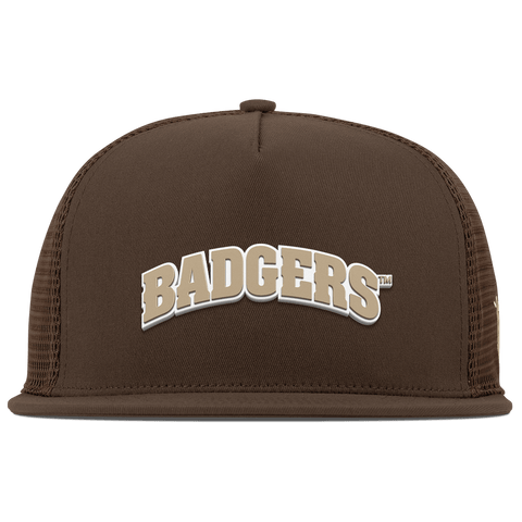 University of Wisconsin "Wisconsin Desert Series" Flat 5 Panel Trucker Brown
