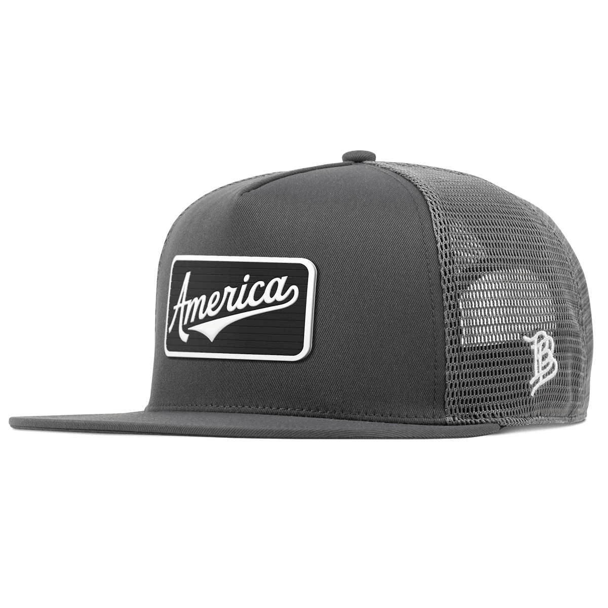 Vintage America Badge Flat 5 Panel Trucker Iron