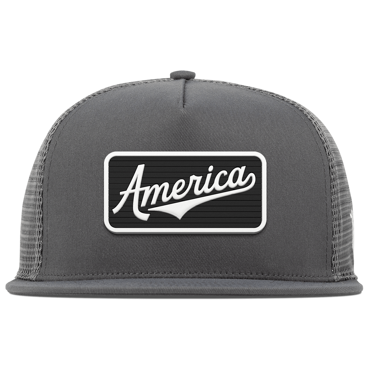 Vintage America Badge Flat 5 Panel Trucker Iron