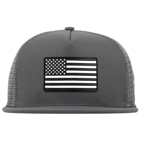 Vintage Old Glory Flat 5 Panel Trucker Iron