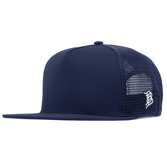 Bare Flat 5 Panel Trucker Navy