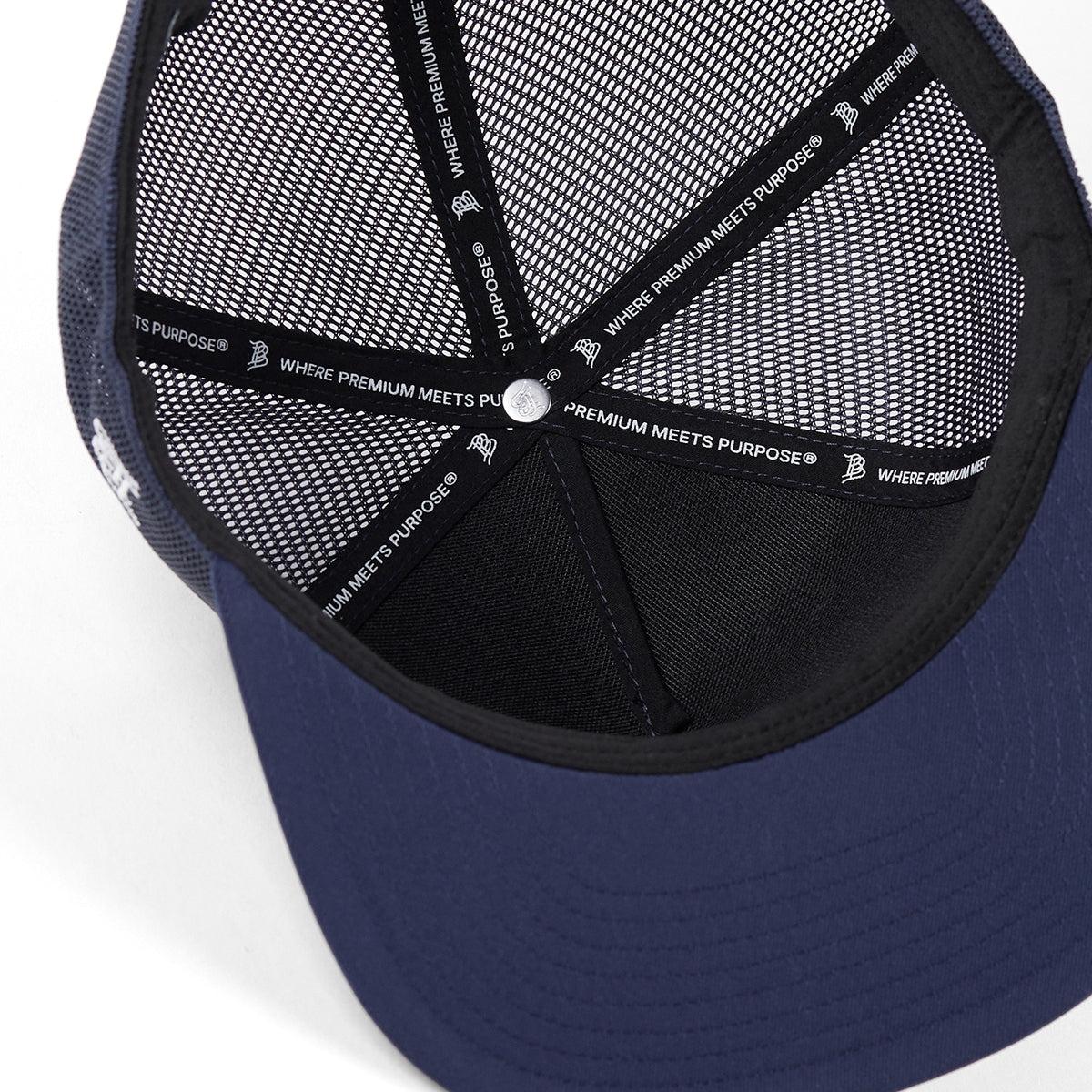 Bare Flat 5 Panel Trucker Navy