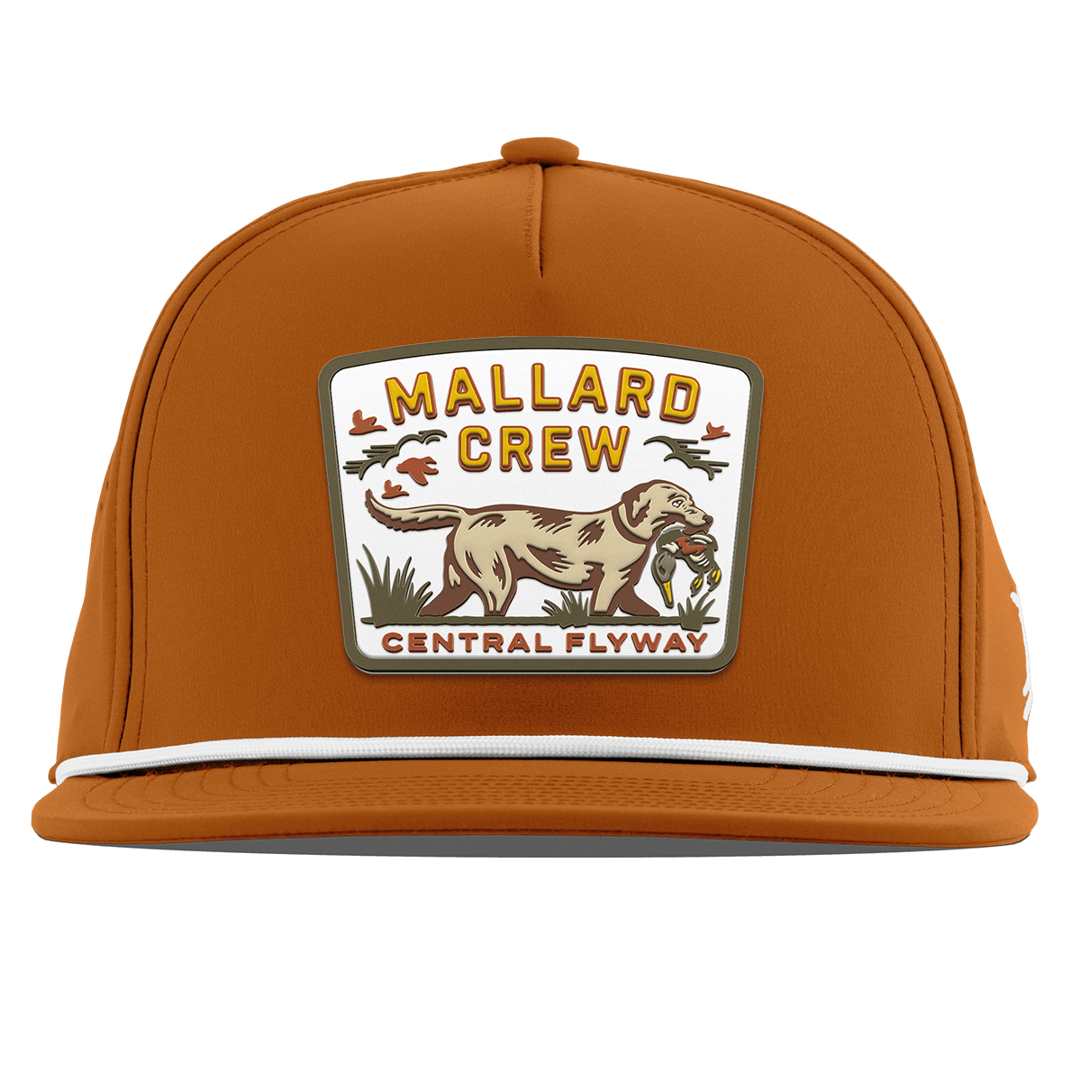 Mallard Crew Flat 5 Panel Rope Burnt Orange
