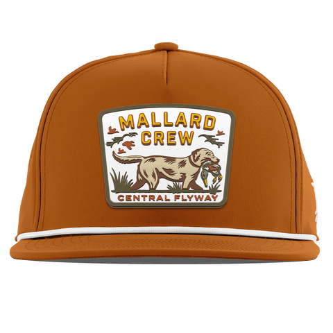 Mallard Crew Flat 5 Panel Rope Burnt Orange