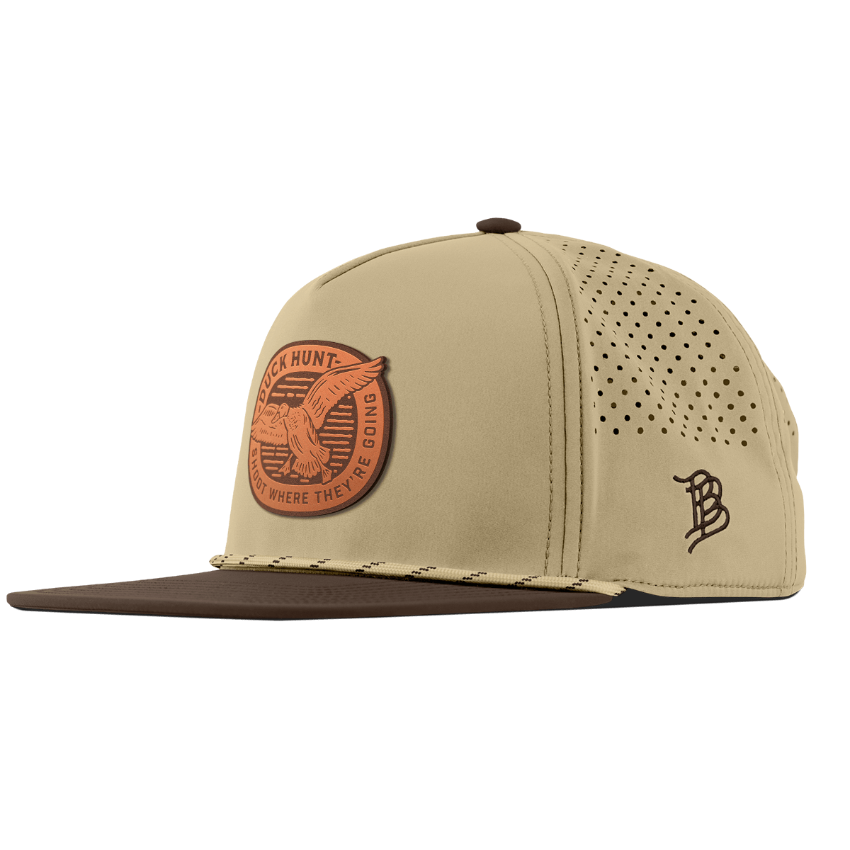 Duck Hunt Tan Flat 5 Panel Rope Desert/Brown