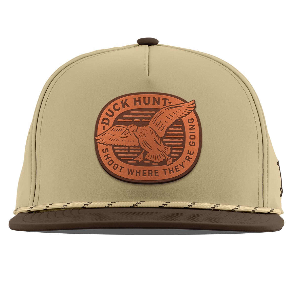 Duck Hunt Tan Flat 5 Panel Rope Desert/Brown