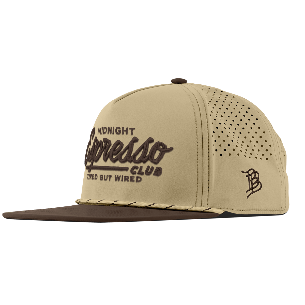 Midnight Espresso Club Flat 5 Panel Rope Desert/Brown