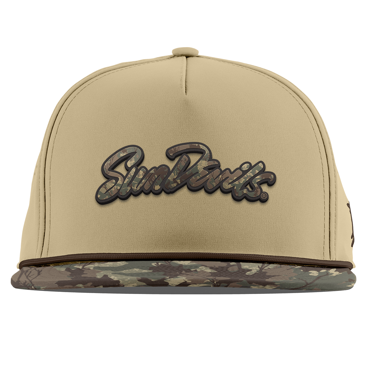 Arizona State University "ASU Sun Devils Timber Camo Script" Flat 5 Panel Rope Desert/Timber Camo