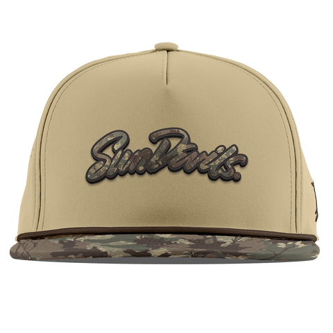 Arizona State University "ASU Sun Devils Timber Camo Script" Flat 5 Panel Rope Desert/Timber Camo