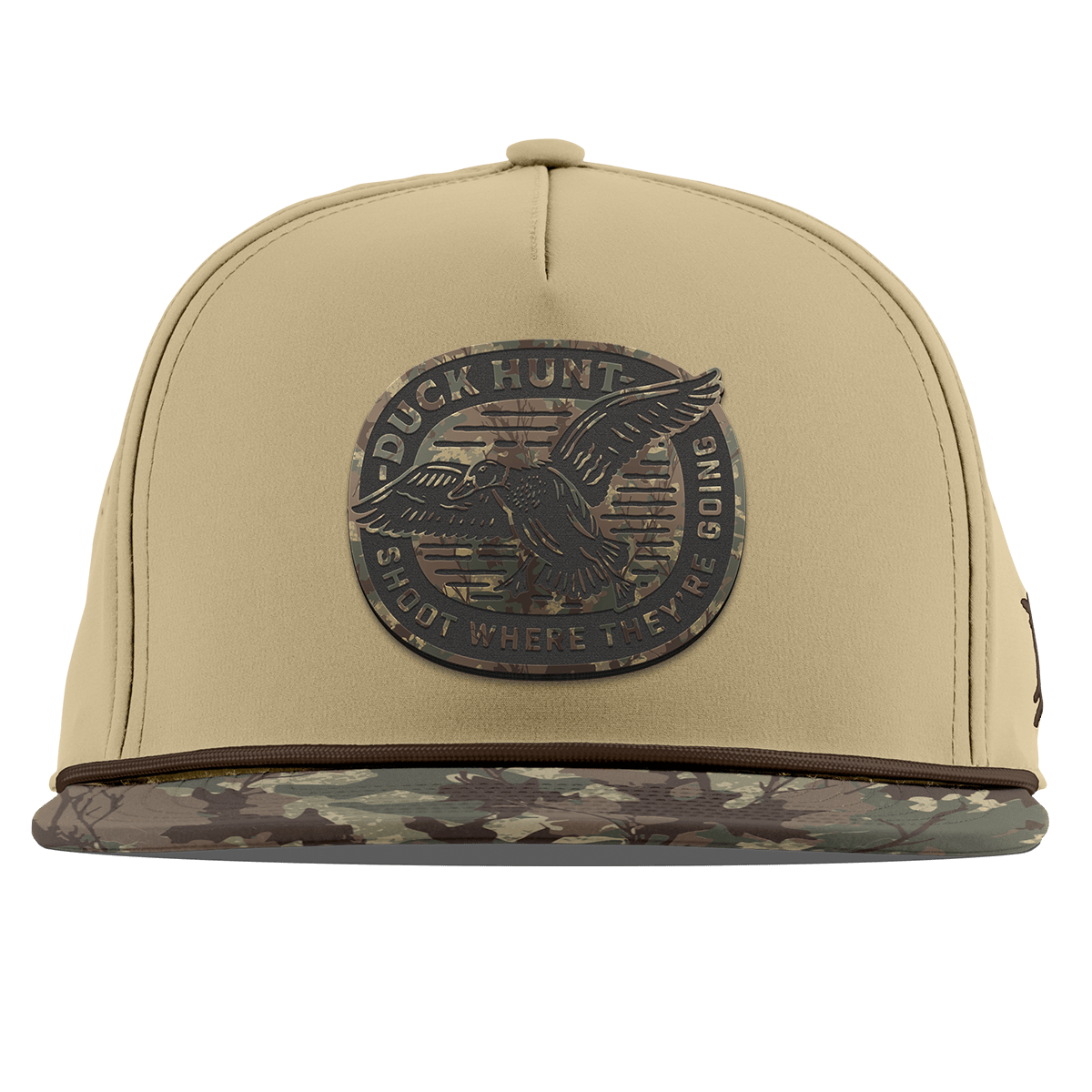 Duck Hunt Timber Camo Flat 5 Panel Rope Desert/Timber Camo