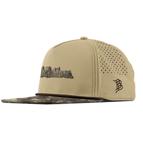 Texas Tech University "Red Raiders Timber Camo Script" Flat 5 Panel Rope Desert/Timber Camo