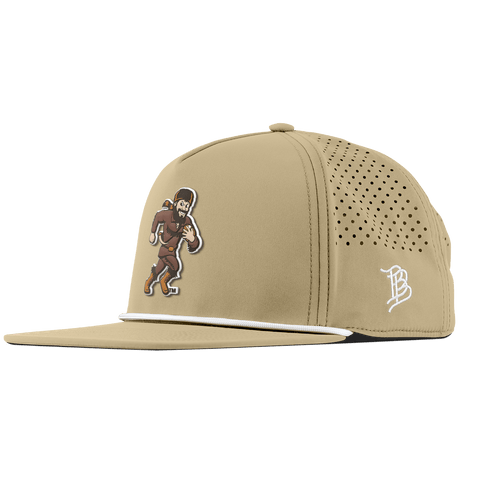 West Virginia University "WVU Mountaineer Football Logo" Flat 5 Panel Rope Desert
