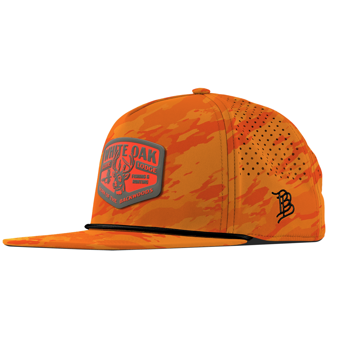 White Oak Flat 5 Panel Rope Blaze Orange Camo
