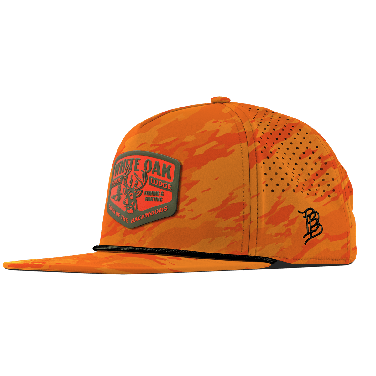 White Oak Flat 5 Panel Rope Blaze Orange Camo