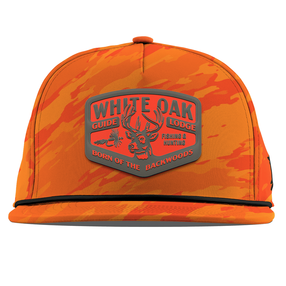 White Oak Flat 5 Panel Rope Blaze Orange Camo