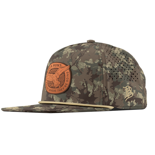 Duck Hunt Tan Flat 5 Panel Rope Timber Camo