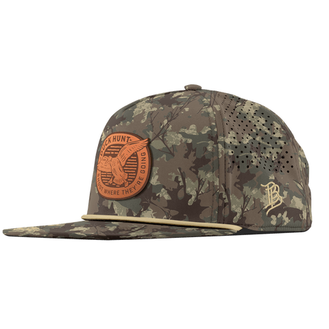 Duck Hunt Tan Flat 5 Panel Rope Timber Camo