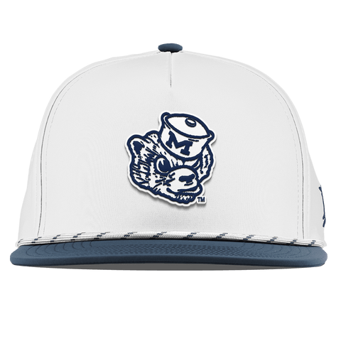 University of Michigan "Wolverbear" Flat 5 Panel Rope White/Orion