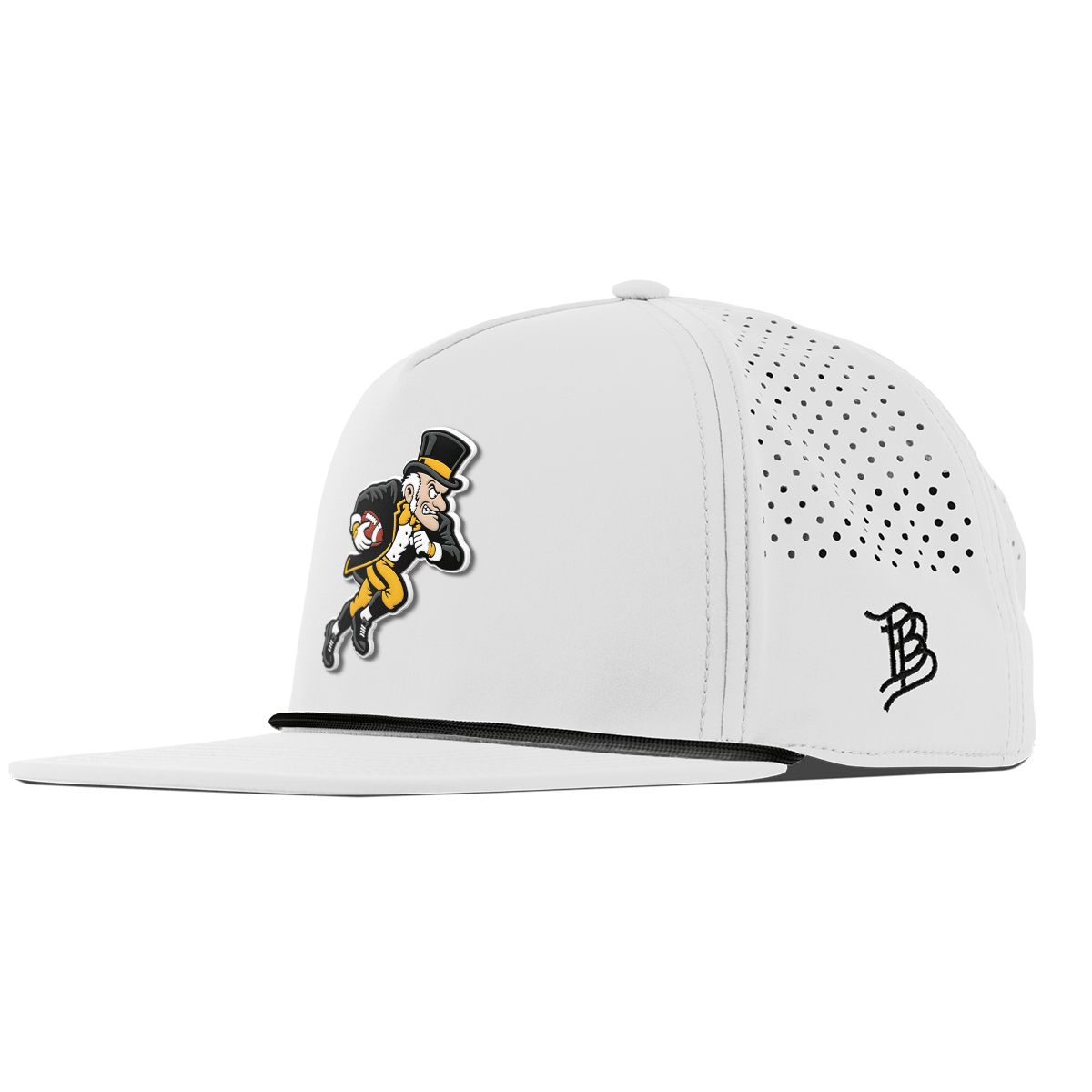 Wake Forest University "Rushing Deacon" Flat 5 Panel Rope White