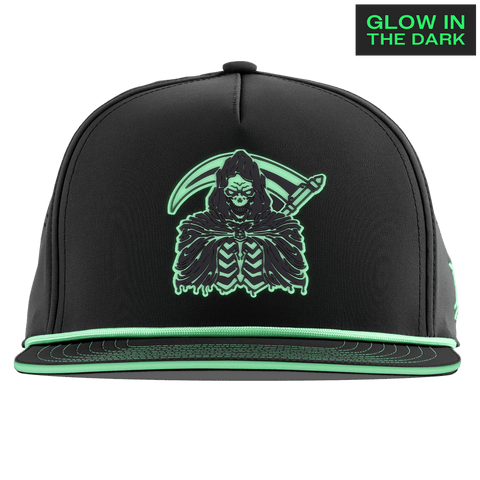 Grim Reaper Glow Limited Edition Flat 5 Panel Rope Black + White Glow Rope