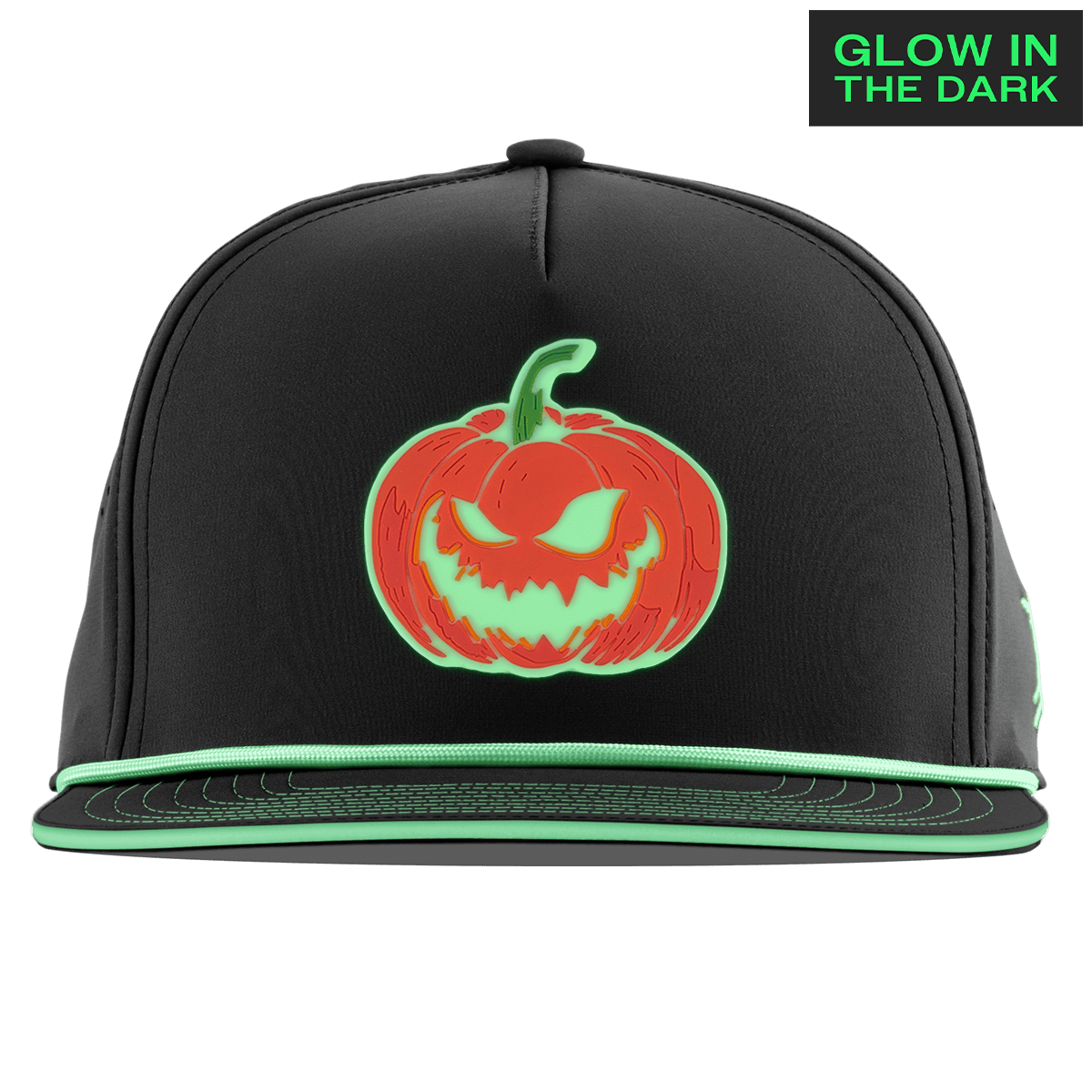 Jack-O-Lantern Glow Limited Edition Flat 5 Panel Rope Black + White Glow Rope