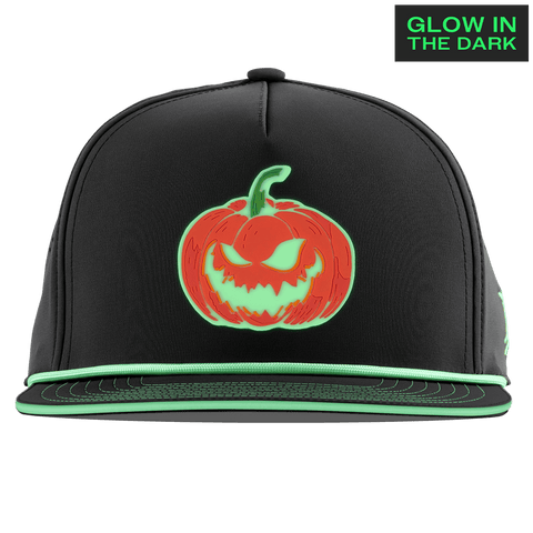 Jack-O-Lantern Glow Limited Edition Flat 5 Panel Rope Black + White Glow Rope