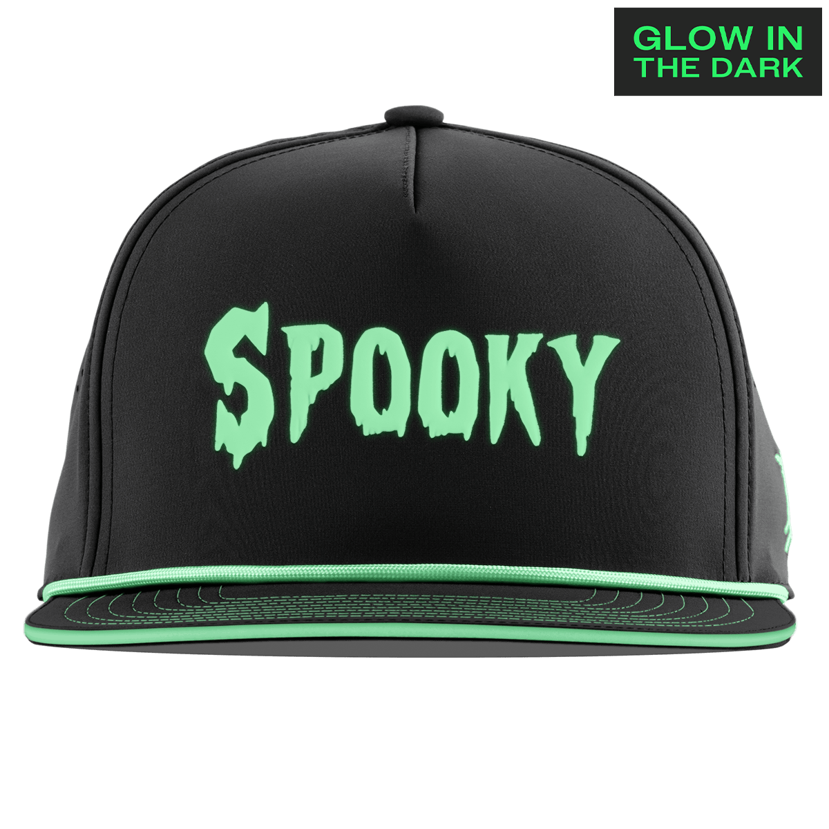 Spooky Glow Limited Edition Flat 5 Panel Rope Black + White Glow Rope