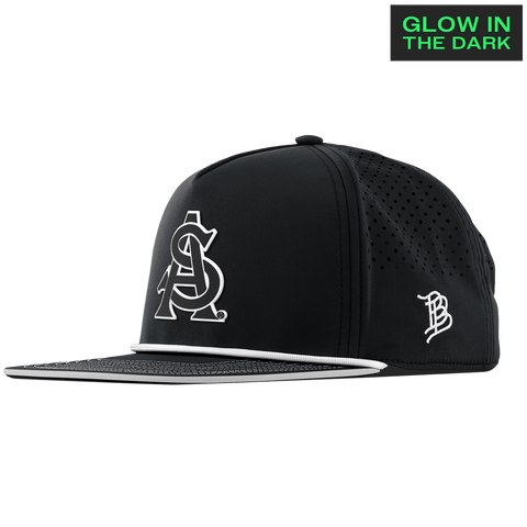 Arizona State University "ASU Glow Series" Limited Edition Glow Flat 5 Panel Rope Black + White Glow Rope
