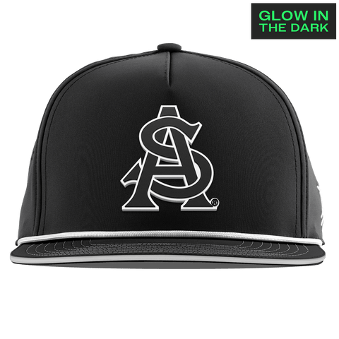 Arizona State University "ASU Glow Series" Limited Edition Glow Flat 5 Panel Rope Black + White Glow Rope