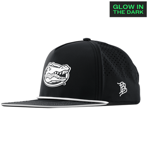 University of Florida "Florida Glow Series" Limited Edition Glow Flat 5 Panel Rope Black + White Glow Rope