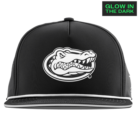 University of Florida "Florida Glow Series" Limited Edition Glow Flat 5 Panel Rope Black + White Glow Rope
