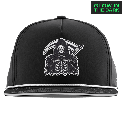 Grim Reaper Glow Limited Edition Flat 5 Panel Rope Black + White Glow Rope