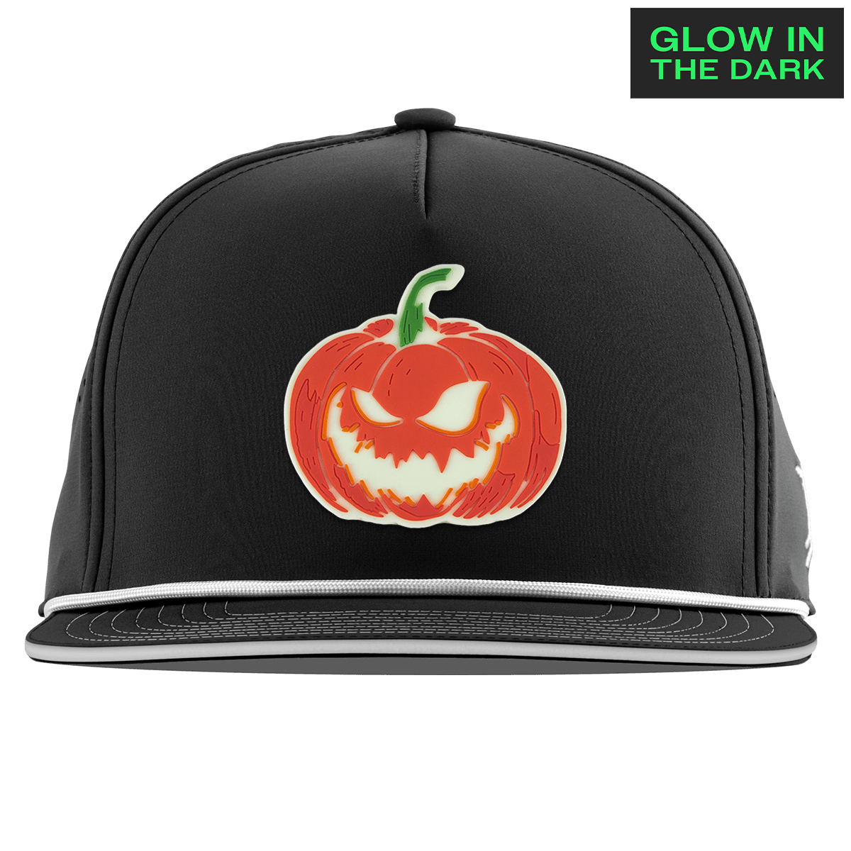 Jack-O-Lantern Glow Limited Edition Flat 5 Panel Rope Black + White Glow Rope
