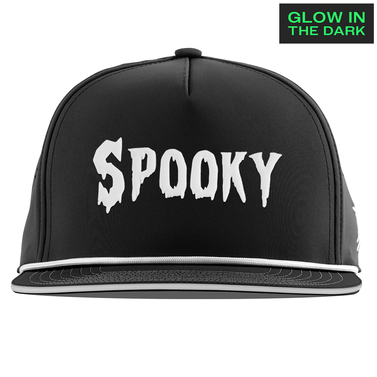 Spooky Glow Flat 5 Panel Rope Black