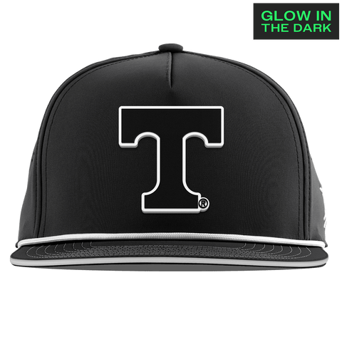 University of Tennessee "Tennessee Glow Series" Limited Edition Glow Flat 5 Panel Rope Black + White Glow Rope
