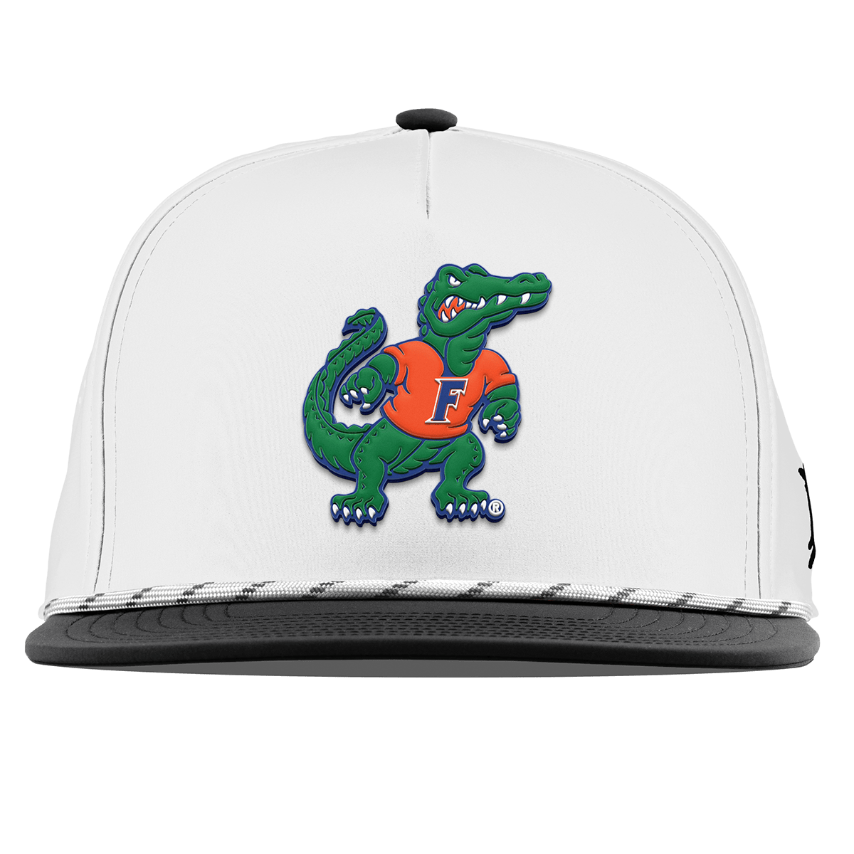 University of Florida "Albert The Gator" Flat 5 Panel Rope White/Black